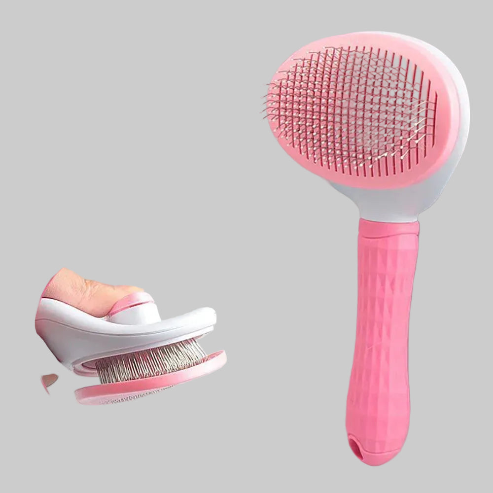 🐕 Selbstreinigende Tierhaar-Bürste – Fellpflege & Massage für Hunde & Katzen