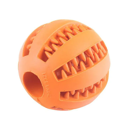 🐶🐱 Spielball aus Gummi – Bissfestes Intelligenzspielzeug mit Leckerli-Spender & Zahnpflege