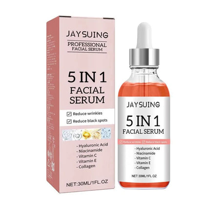 5-in-1 Premium Gesichtsserum – Vitamin C, Hyaluron & Retinol – Anti-Aging & Glow (30ml)
