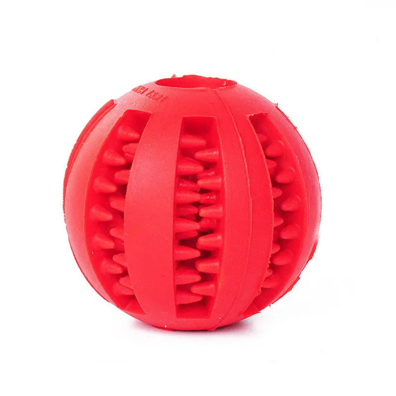 🐶🐱 Spielball aus Gummi – Bissfestes Intelligenzspielzeug mit Leckerli-Spender & Zahnpflege
