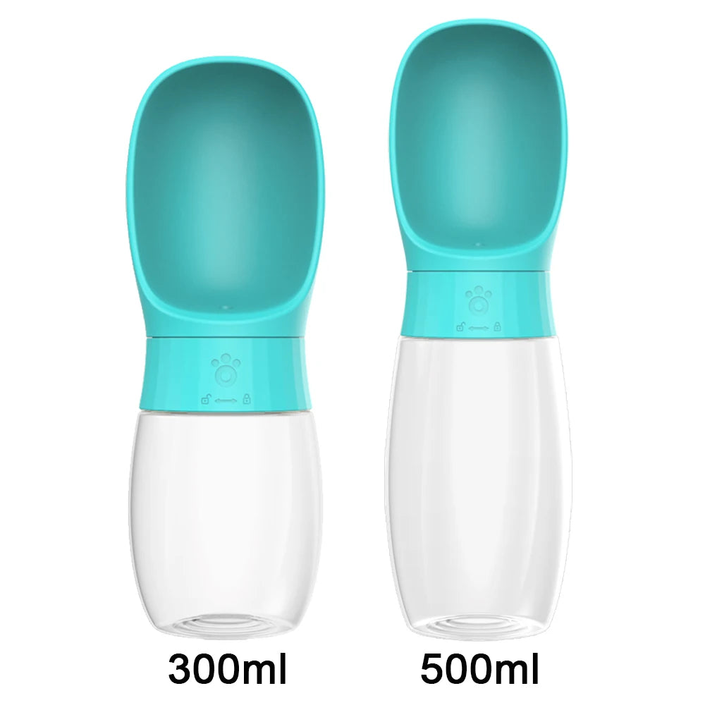 Tragbare Hunde-Trinkflasche mit integriertem Napf – 500ml – 300ml - Auslaufsicher & BPA-frei